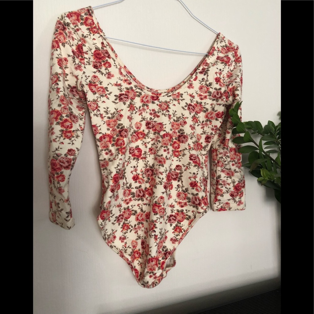 Forever21 floral bodysuit